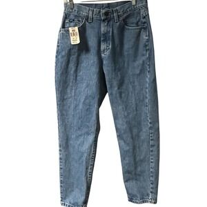 NWOT Vintage Lee Tapered Mom Jeans Classic Stonewash Blue Size 12P